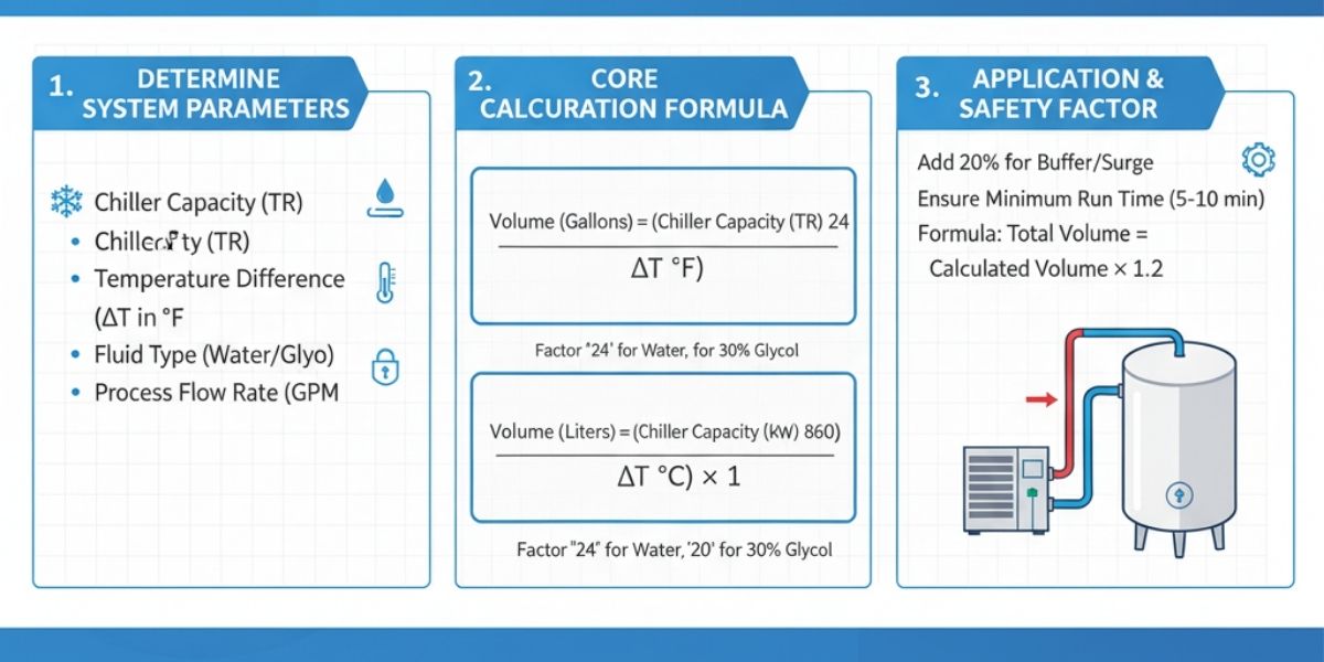 Tính dung tích téc theo công suất chiller